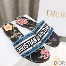 Christian Dior Bag Outlet For Sale Christian Dior Dway Slides Women Petites Fleurs Motif Canvas Black - Dior Bag Outlet Official