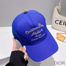 Dior Baseball Cap Christian Dior Bag Outlet For Sale Christian Dior Atelier Cotton Blue - Dior Bag Outlet Official