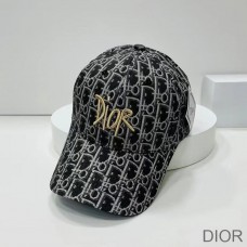 Dior Baseball Cap Shawn Logo Oblique Canvas Black - Dior Bag Outlet Official