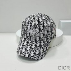 Dior Baseball Cap Shawn Logo Oblique Canvas White - Dior Bag Outlet Official