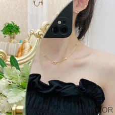 Dior Clair D Lune Necklace Metal and Pearls Gold - Dior Bag Outlet Official