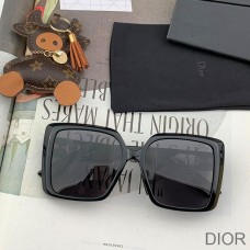 Dior D7627 Oversized Square Sunglasses In Black - Dior Bag Outlet Official