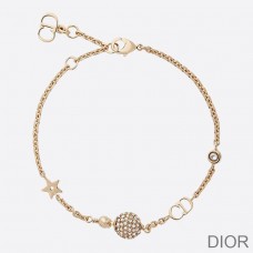 Dior La Petite Tribale Bracelet Metal and White Crystals Gold - Dior Bag Outlet Official