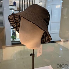 Dior Reversible Bucket Hat Teddy Oblique Cotton Black - Dior Bag Outlet Official