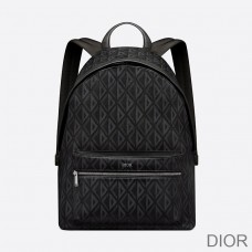 Dior Rider Backpack CD Diamond Motif Canvas Black - Dior Bag Outlet Official