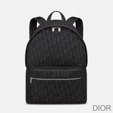 Dior Rider Backpack Oblique Motif Canvas Black - Dior Bag Outlet Official