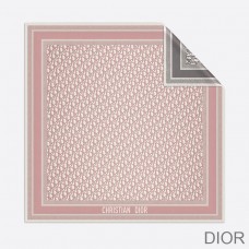 Dior Square Scarf Oblique Diortwin Silk Cherry/Grey - Dior Bag Outlet Official