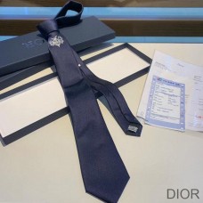 Dior Tie Shawn Bee Motif Silk Navy Blue - Dior Bag Outlet Official