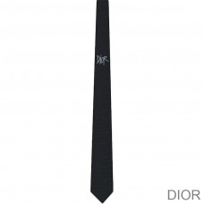 Dior Tie Shawn Logo Silk Black - Dior Bag Outlet Official
