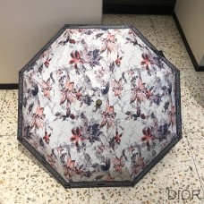 Dior Umbrella Floral Print In White - Dior Bag Outlet Official