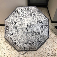 Dior Umbrella Graffiti Print In White - Dior Bag Outlet Official