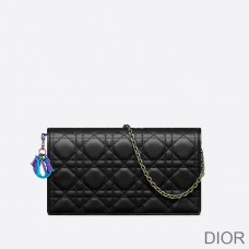 Lady Dior Pouch Emblematic Cannage Lambskin Black - Dior Bag Outlet Official