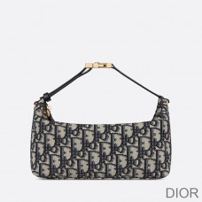 Medium DiorTravel Nomad Pouch Oblique Motif Canvas Blue - Dior Bag Outlet Official