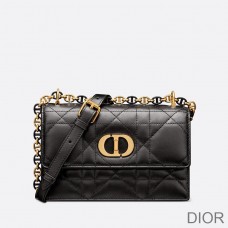 Mini Miss Caro Bag Macrocannage Lambskin Black - Dior Bag Outlet Official