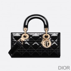 Small Lady D-Joy Bag Patent Cannage Calfskin Black - Dior Bag Outlet Official