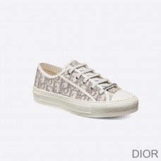 Walk'n'Dior Sneakers Women Oblique Motif Canvas Grey - Dior Bag Outlet Official
