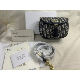 Dior Small Bobby Bag Oblique Motif Canvas Blue - Dior Bag Outlet Official