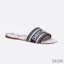 Christian Dior Bag Outlet For Sale Christian Dior Dway Slides Women Around The World Motif Canvas Blue - Dior Bag Outlet Official