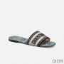 Christian Dior Bag Outlet For Sale Christian Dior Dway Slides Women Brocart Motif Canvas Blue - Dior Bag Outlet Official