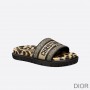 Christian Dior Bag Outlet For Sale Christian Dior Dway Slides Women Mizza Motif Cotton Beige - Dior Bag Outlet Official