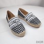Christian Dior Bag Outlet For Sale Christian Dior Granville Espadrilles Women Houndstooth Embroidery Canvas Black - Dior Bag Outlet Official