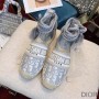 Christian Dior Bag Outlet For Sale Christian Dior Granville Espadrilles with Laces Women Oblique Motif Cotton Grey - Dior Bag Outlet Official