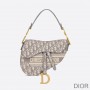 Christian Dior Bag Outlet For Sale Christian Dior Saddle Bag Oblique Motif Canvas Grey - Dior Bag Outlet Official