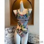 Christian Dior Bag Outlet For Sale Christian Dior Swimsuit Women D-Constellation Print Lycra Black/Multicolor - Dior Bag Outlet Official