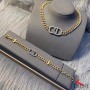 Dior 30 Montaigne Bracelet Metal And White Crystals Gold - Dior Bag Outlet Official