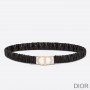 Dior 30 Montaigne Stretch Belt Pleated Lambskin Black/Gold - Dior Bag Outlet Official