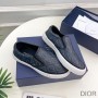 Dior B101 Slip-on Sneakers Unisex CD Diamond Motif Canvas and Smooth Calfskin Black - Dior Bag Outlet Official