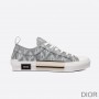Dior B23 Sneakers Unisex CD Diamond Motif Canvas Grey