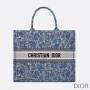 Dior Book Tote Brocart Motif Canvas Blue - Dior Bag Outlet Official