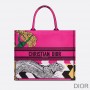 Dior Book Tote D-Jungle Pop Motif Canvas Rose - Dior Bag Outlet Official