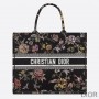 Dior Book Tote Jardin Botanique Motif Canvas Black - Dior Bag Outlet Official