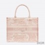 Dior Book Tote Toile De Jouy Motif Canvas Pink - Dior Bag Outlet Official