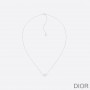 Dior Clair D Lune Necklace Metal White Crystals Silver - Dior Bag Outlet Official