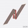 Dior Mitzah Twill Dioramour D-Chess Heart Silk Red - Dior Bag Outlet Official