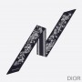 Dior Mitzah Twill Toile de Jouy Flowers Silk Black - Dior Bag Outlet Official