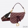 Dior Saddle Bag Oblique Motif Canvas Burgundy - Dior Bag Outlet Official