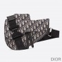 Dior Saddle Crossbody Oblique Motif Canvas Blue - Dior Bag Outlet Official