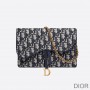 Dior Saddle Pouch Oblique Motif Canvas Blue - Dior Bag Outlet Official