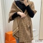 Dior Scarf Houndstooth Cashmere Brown - Dior Bag Outlet Official