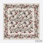 Dior Shawl Jardin Botanique Silk, Wool and Cashmere White - Dior Bag Outlet Official
