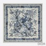 Dior Shawl Jardin d'Hiver Cashmere and Silk Blue - Dior Bag Outlet Official