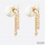 Dior Tribales Earrings Chain and White Resin Pearls Gold - Dior Bag Outlet Official