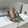 J'Adior Slingback Pumps Women Toile de Jouy Voyage Motif Cotton White - Dior Bag Outlet Official