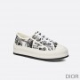 Walk'N'Dior Platform Sneakers Women Plan de Paris Motif Canvas Black - Dior Bag Outlet Official