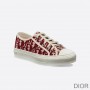 Walk'n'Dior Sneakers Women Oblique Motif Canvas Burgundy - Dior Bag Outlet Official