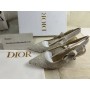 J'Adior Slingback Pumps Women D-Lace Macrame Motif Mesh White - Dior Bag Outlet Official